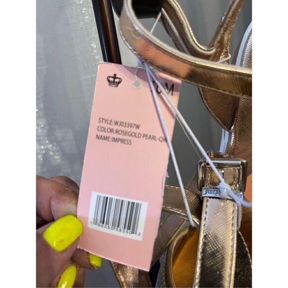 Nwt juicy couture impress pearl rhinestone sandals sz 10 - Picture 4 of 11